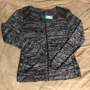 Black & White Knit Sweater